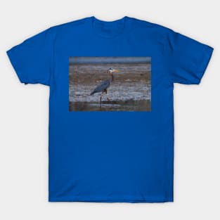 great blue heron fishing T-Shirt